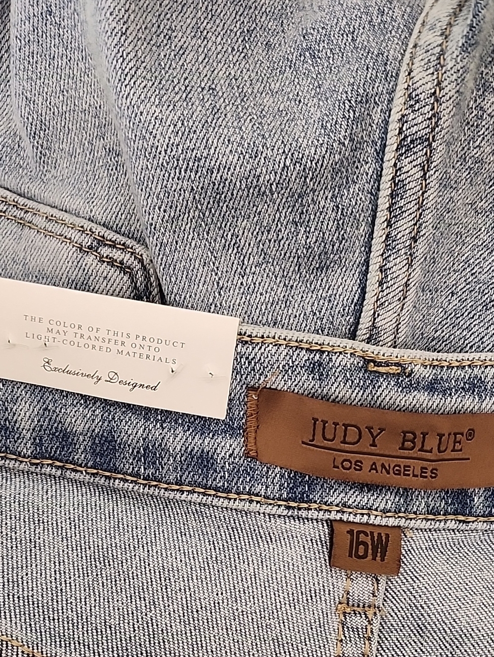 NWT Judy Blue Barrel-leg High-Rise jeans Size 16 - Picture 15 of 16